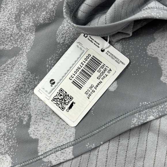 NWT Lululemon All You Need Scarf Heritage Speckle Camo Jacquard Rhino Grey - Picture 4 of 4